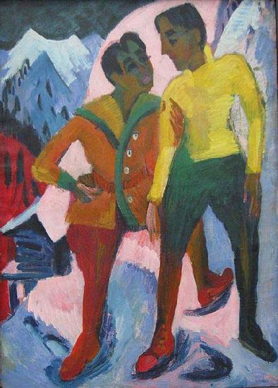 Ernst Ludwig Kirchner Two Brothers,